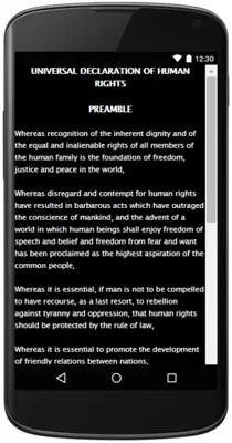 DECLARATION OF HUMAN RIGHTS android App screenshot 2