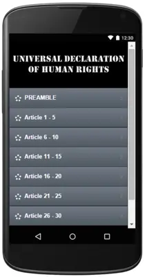 DECLARATION OF HUMAN RIGHTS android App screenshot 3